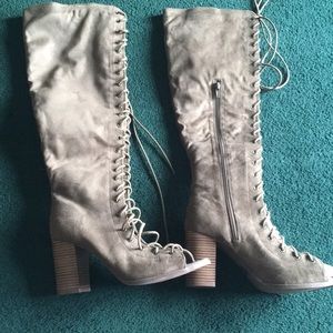 Ashley boot open toe , New never worn